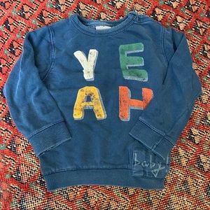 Zara Toddler Boys “Yeah” Sweatshirt size 18/24 mo